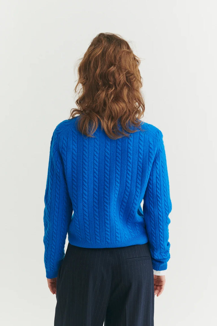 SELEM KAÐLAPEYSA O-NECK DIRECTOIRE BLUE