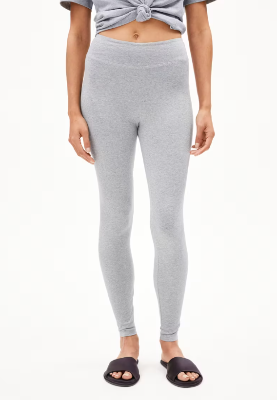 FARIBAA LEGGINGS LÍFRÆN BÓMULL Silver melange