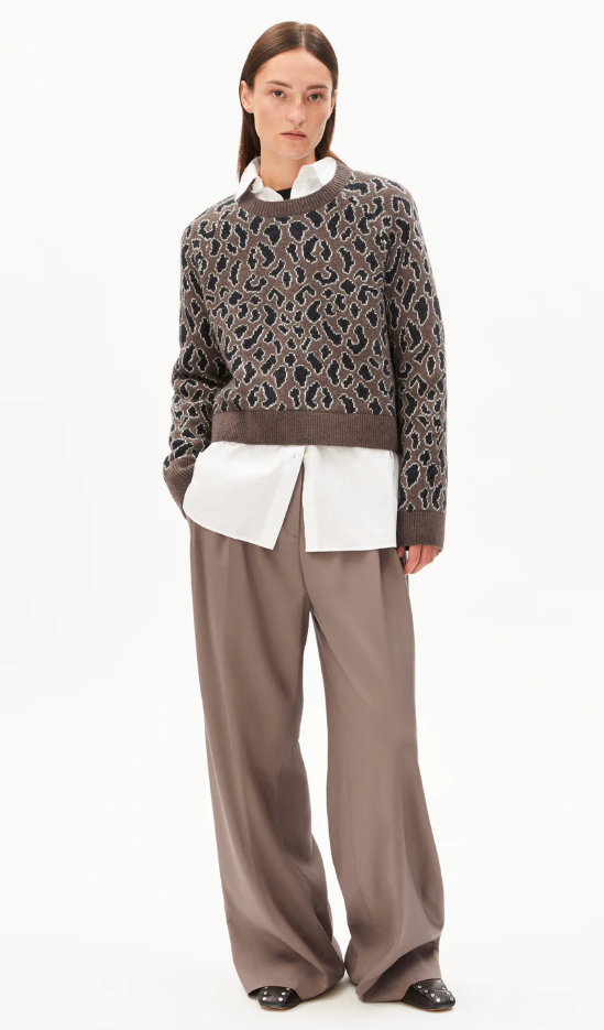DILIRIAA REGLANA PEYSA LEOPAA WALNUT CREAM