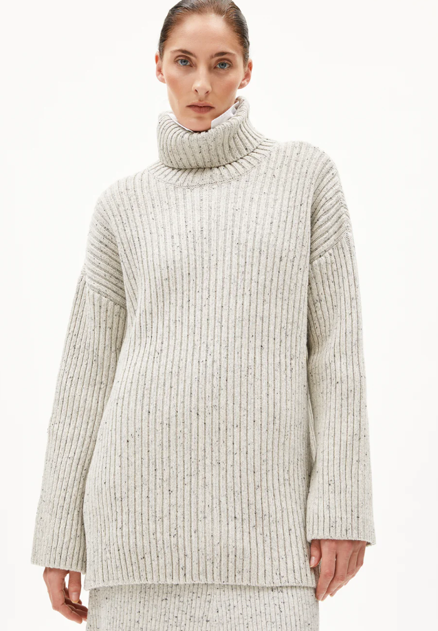 SABIRAA TWEED PEYSA OATMILK BLACK