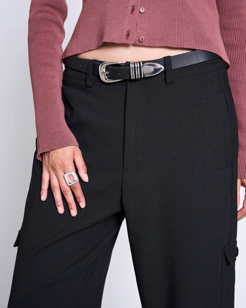 BIG WESTERN BELT ARIX SILVER