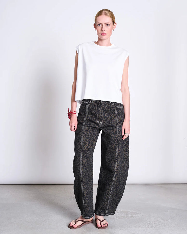 BARREL LEG GALLABUXUR FAYA DARK LEO PRINT