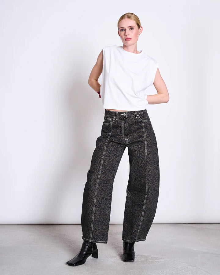 BARREL LEG GALLABUXUR FAYA DARK LEO PRINT