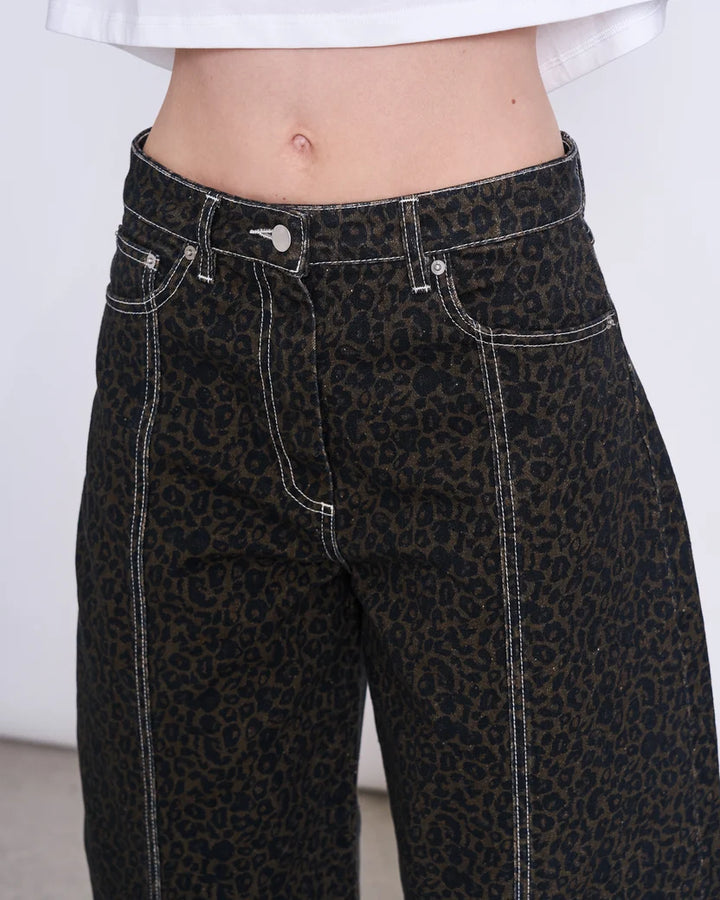 BARREL LEG GALLABUXUR FAYA DARK LEO PRINT