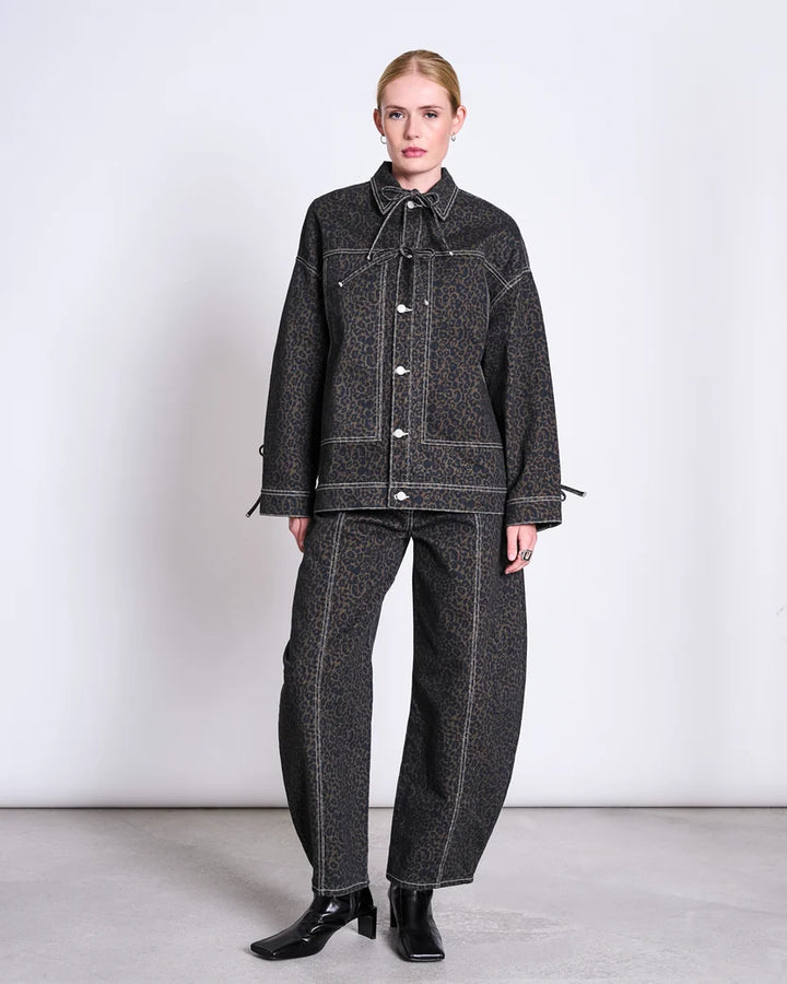 BARREL LEG GALLABUXUR FAYA DARK LEO PRINT