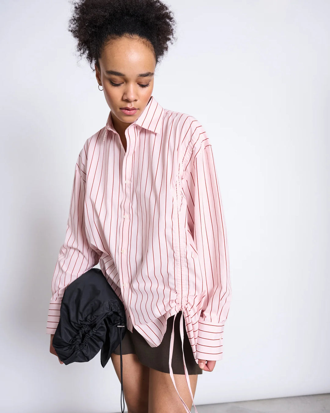 ZIBA SKYRTA PALE PINK STRIPED