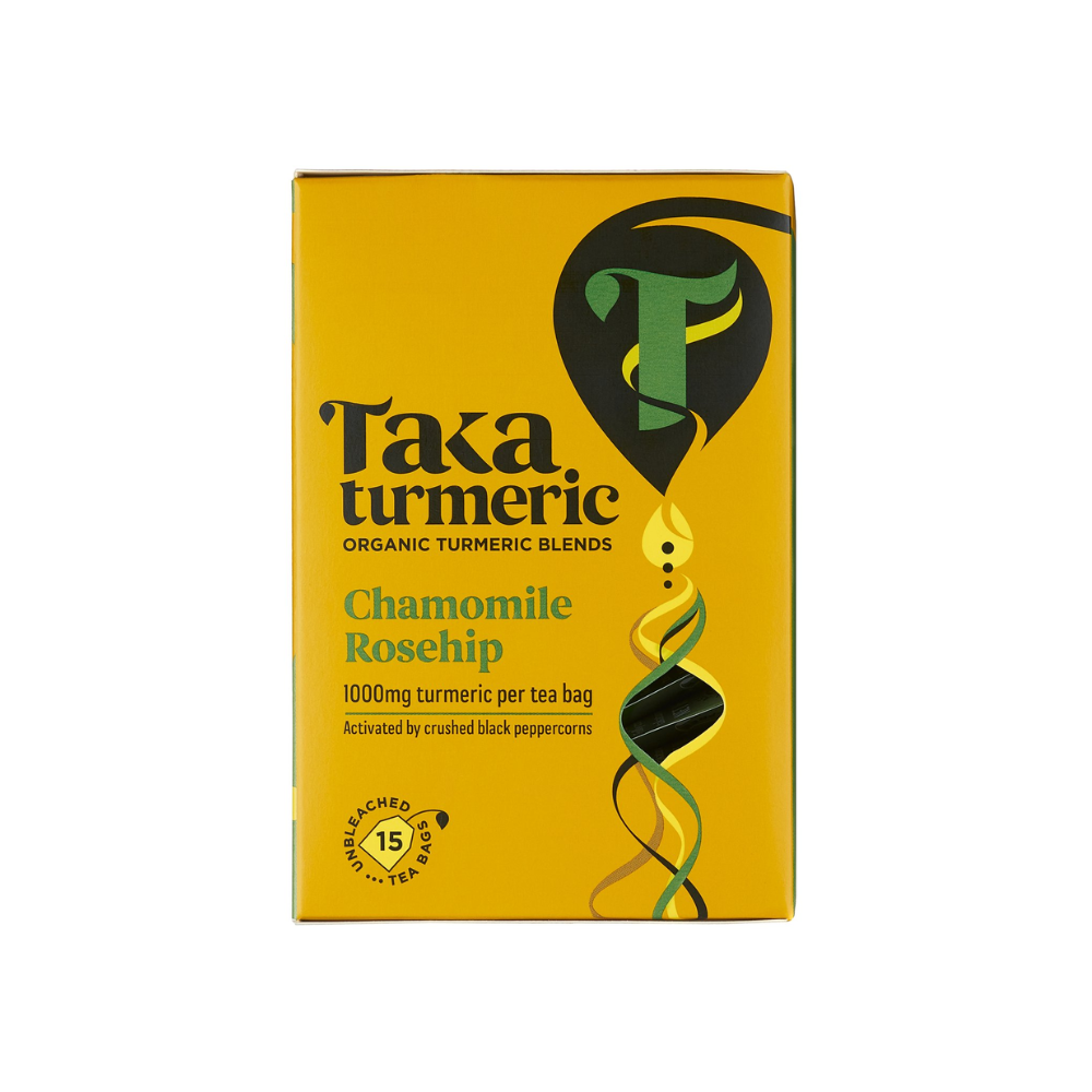 Taka Turmerik - verðlaunate. Kamilla & rosehip.