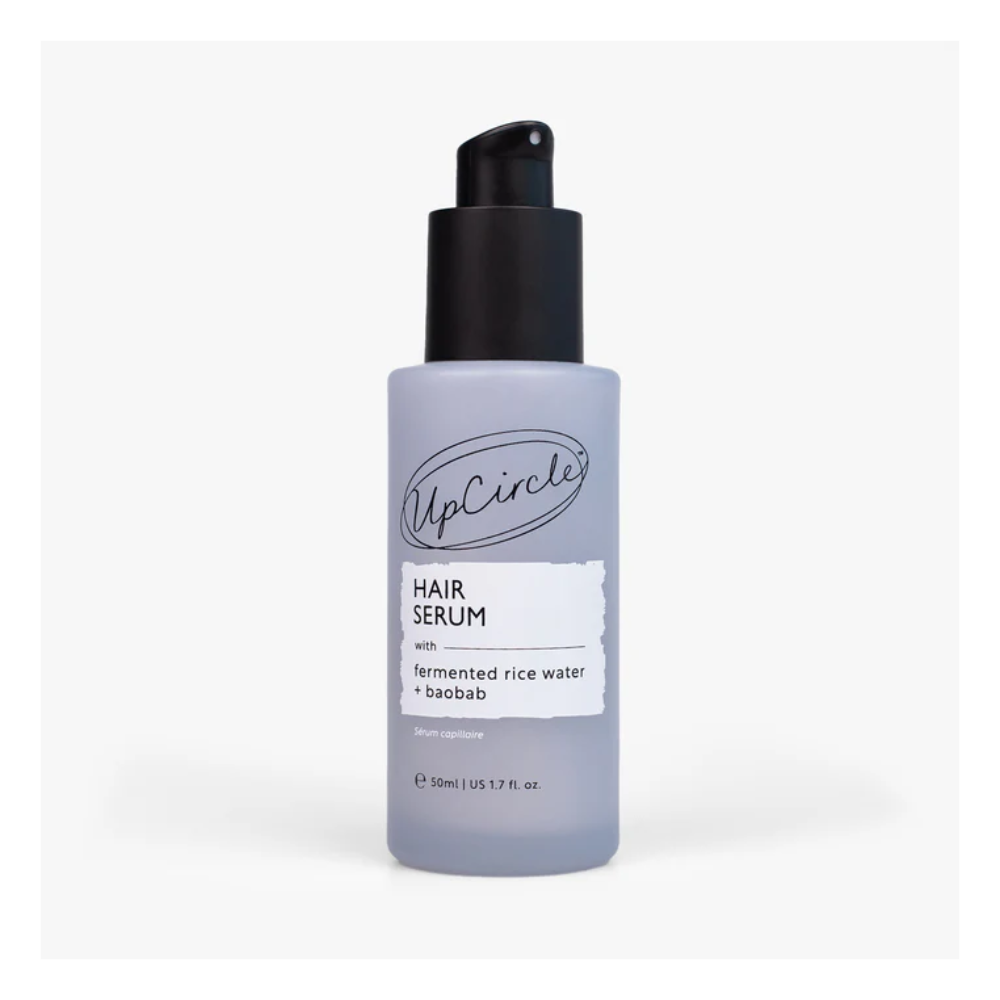 Hárserum með gerjuðu hrísgrjónavatni + baobab