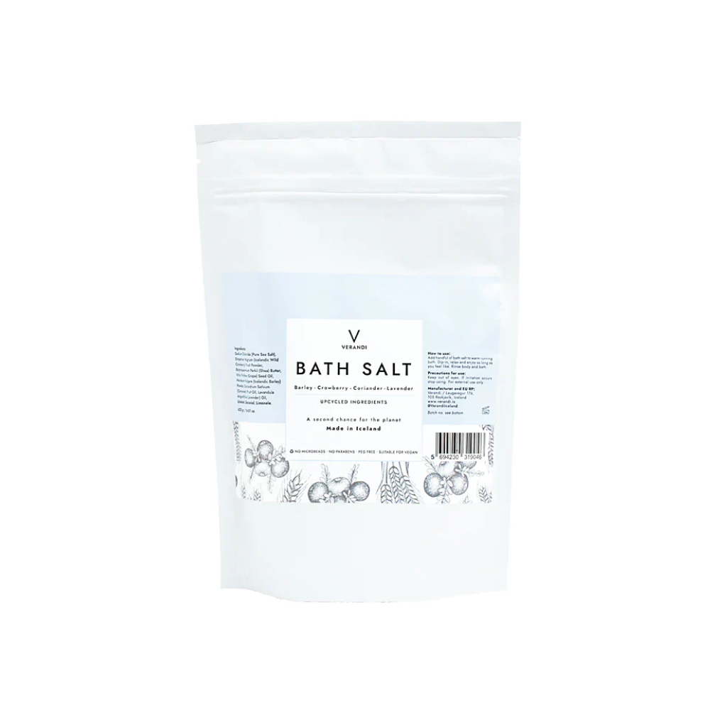 Baðsalt með krækiberjum og byggi