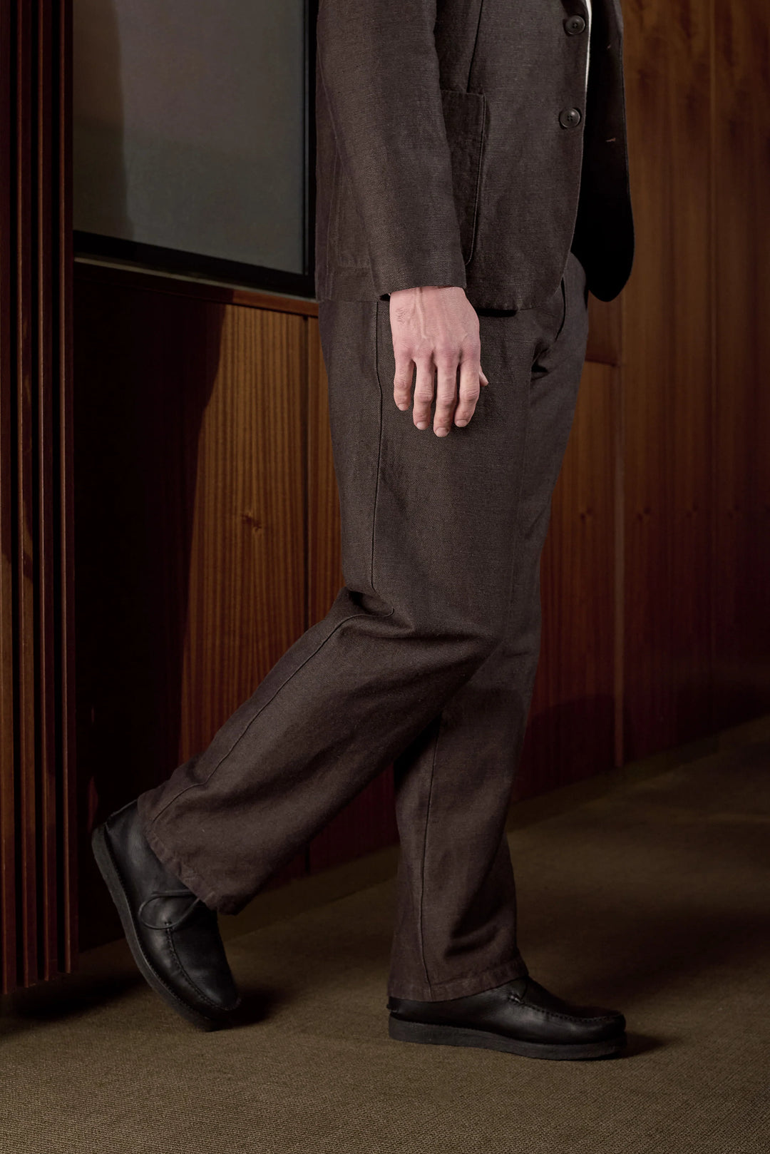 WABAN WINTER LINEN BUXUR COFFEE