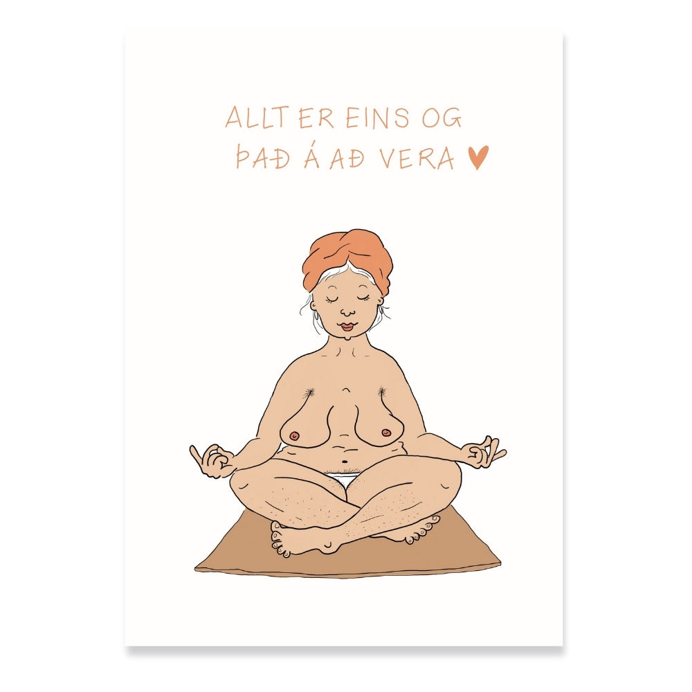 Allt er eins og það á að vera - Veggspjald (A4)