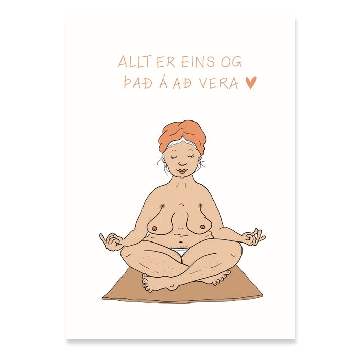 Allt er eins og það á að vera - Veggspjald (A4)