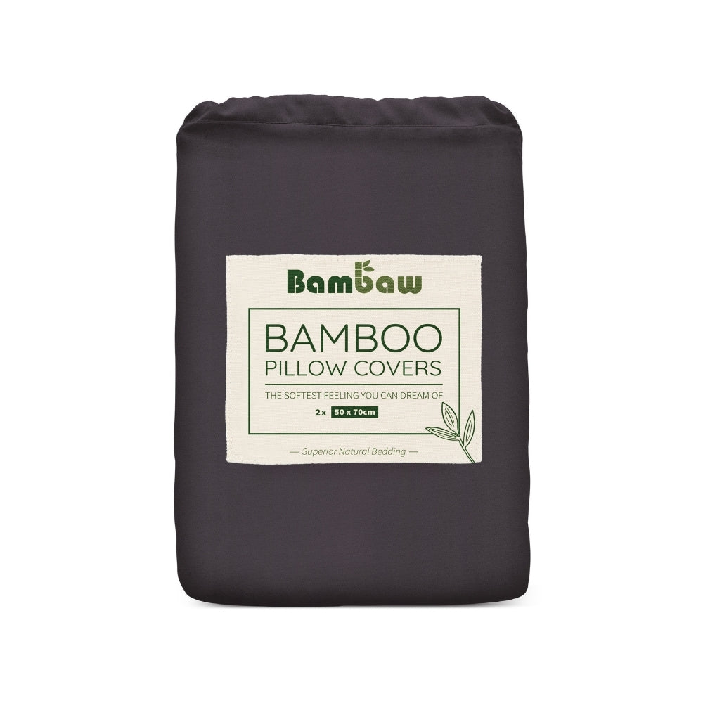 Bambus koddaver 2stk - Charcoal