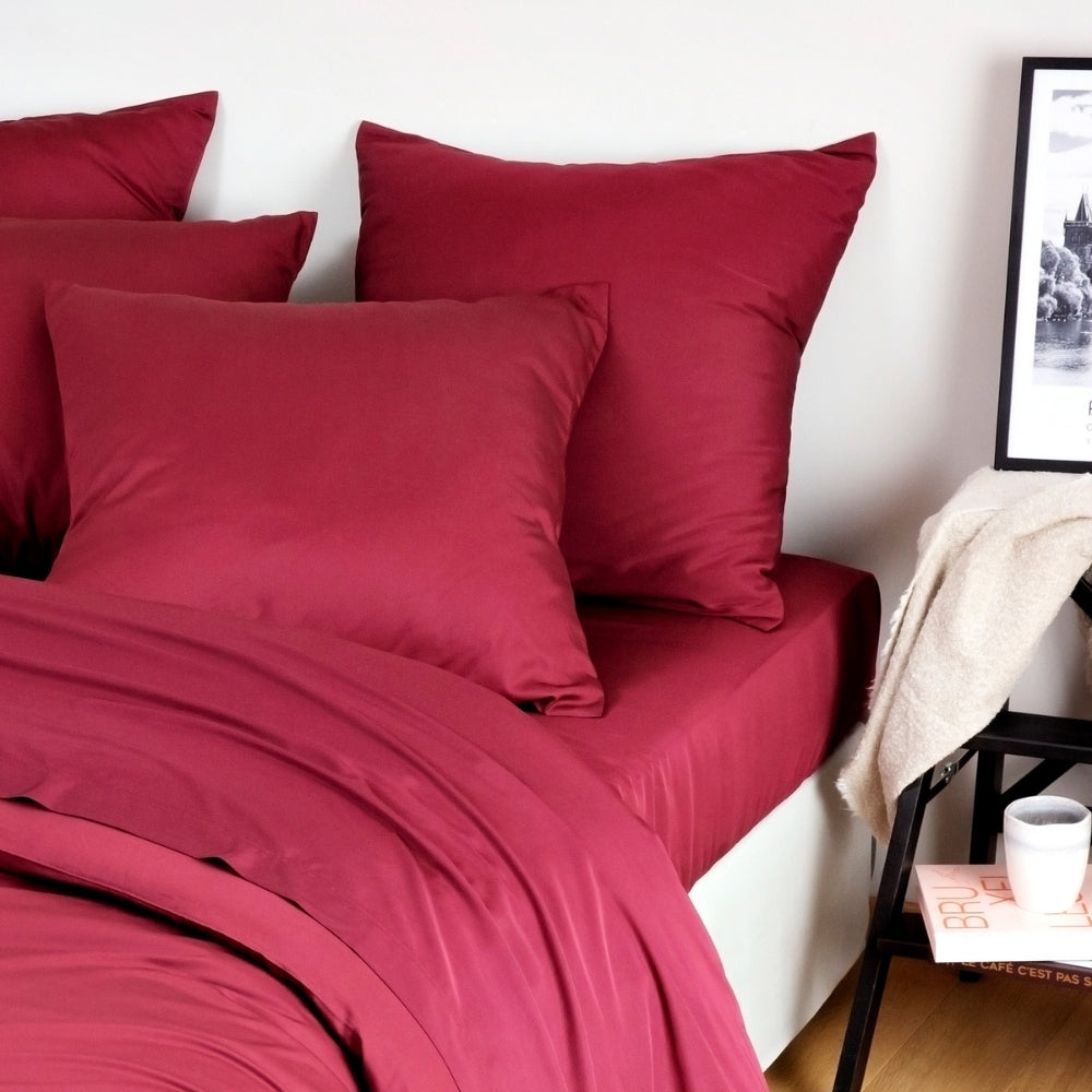 Bambus Sængurver / Duvet Cover - Burgundy