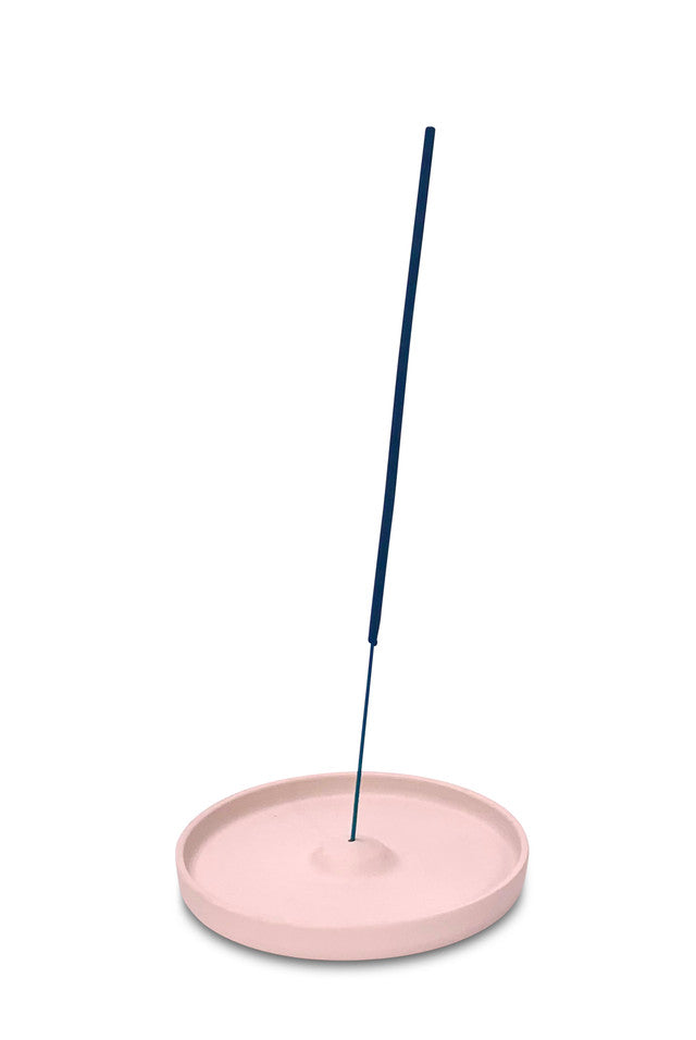 Reykelsisdiskur úr keramik - ljósbleikur