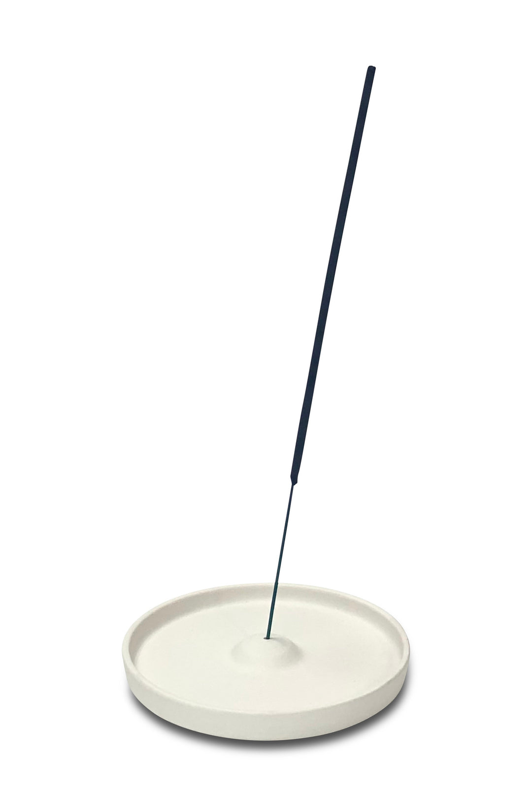 Reykelsisdiskur úr keramik - hvítur