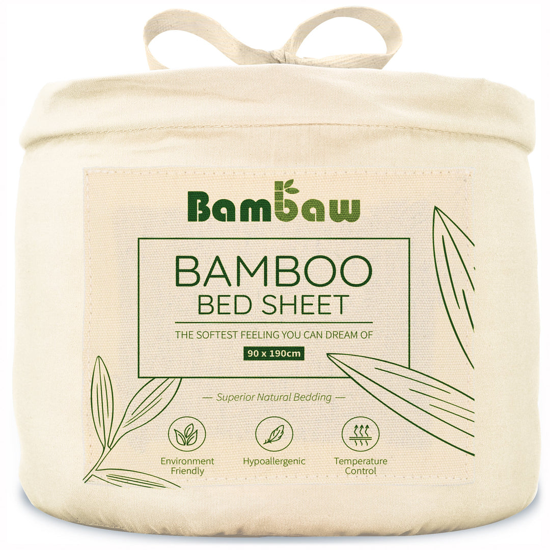 Bambus Lak / Fitted Sheet - Ivory