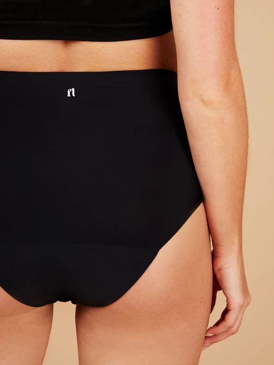 Seamless Hi-Waist Black - mikil rakadrægni